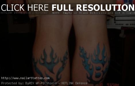 blue flame tattoo designs