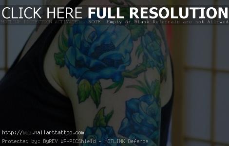 blue flower tattoo meaning