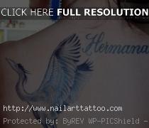blue heron tattoo
