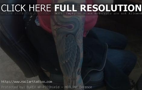 blue heron tattoo