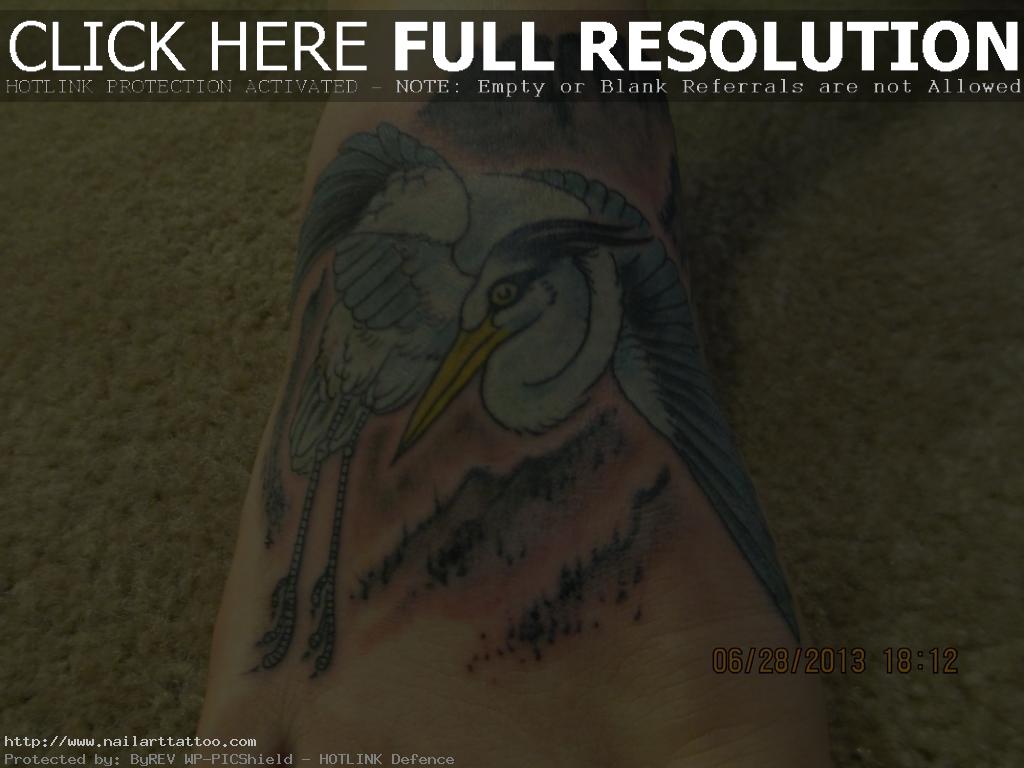 blue heron tattoo new hampshire