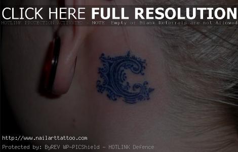 blue ink tattoo