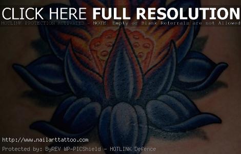 blue lotus tattoo