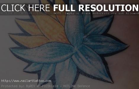 blue lotus tattoo designs