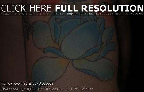 blue lotus tattoo pictures