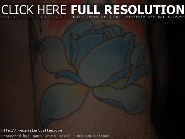 blue lotus tattoo pictures