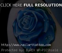 blue rose tattoo designs women