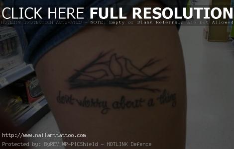 bob marley tattoos three little birds