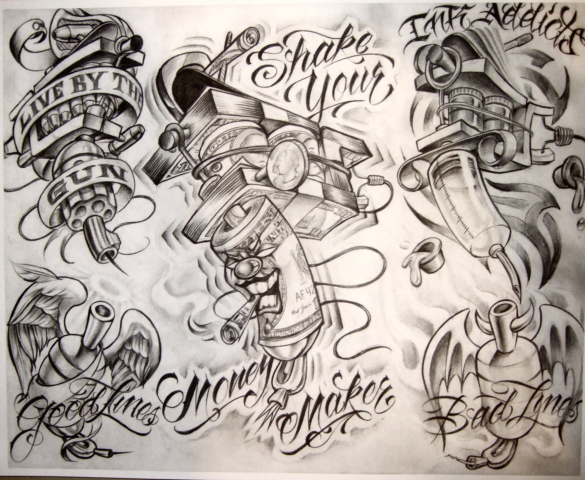 boog tattoo flash