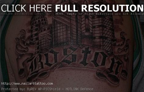 boston skyline tattoo designs