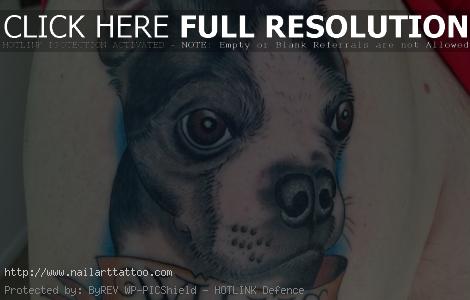 boston terrier tattoo