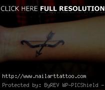 bow and arrow tattoos for girls