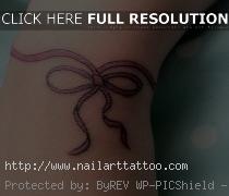 bow tattoo designs for wrist