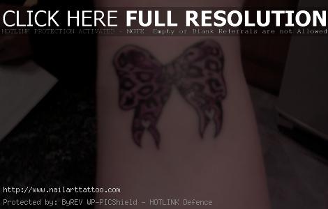 bow tattoos for girls