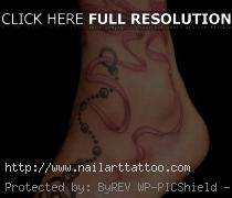 bow tattoos for girls on ankle
