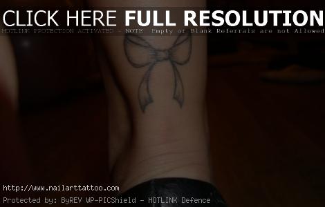 bow tie tattoos on back of legs meaning