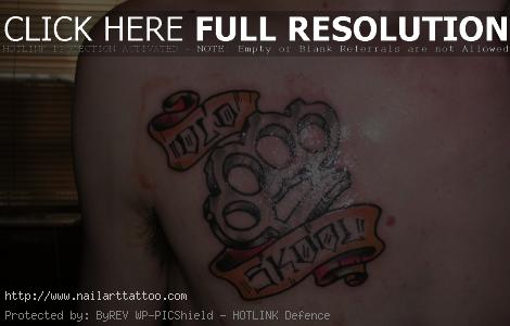brass knuckle tattoo