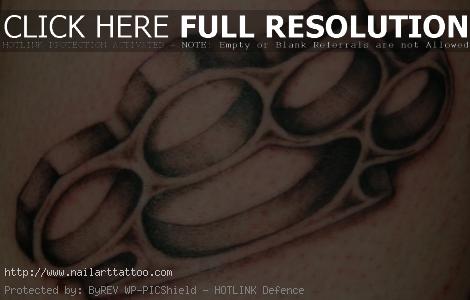 brass knuckle tattoo images