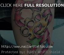 brass knuckles tattoo designs
