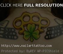 brass knuckles tattoo flash