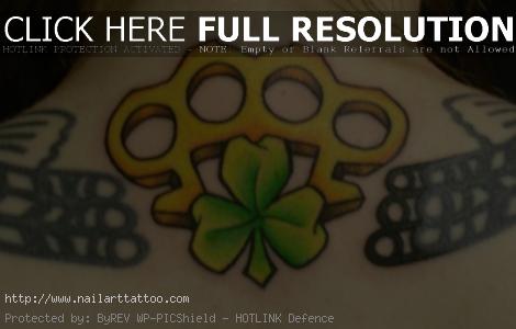 brass knuckles tattoo flash