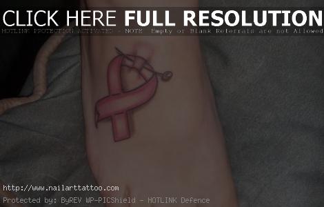 breast cancer ribbon tattoos pictures