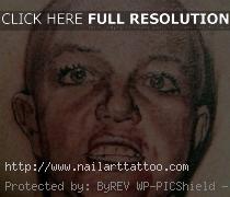 britney spears tattoo on head