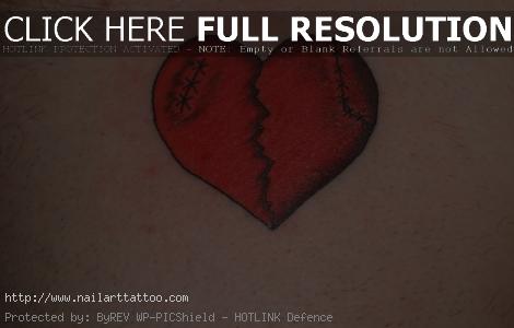 broken heart tattoo designs