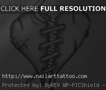 broken heart tattoo drawings