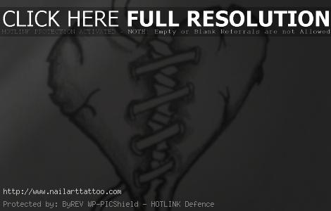 broken heart tattoo drawings