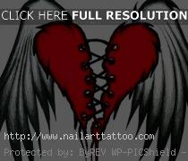 broken heart tattoos designs