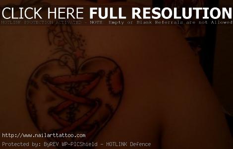 broken heart tattoos for men