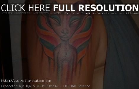 brown ink tattoo on black people