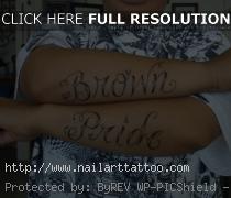 brown pride tattoos pictures