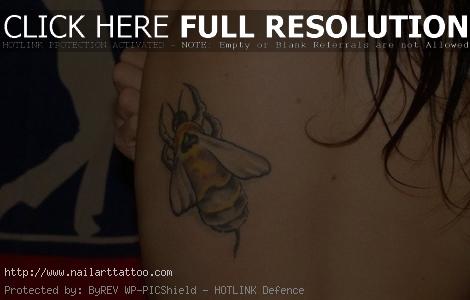 bumble bee tattoos for girls