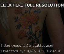 california poppy tattoo