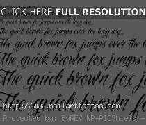 calligraphy fonts for tattoos in script