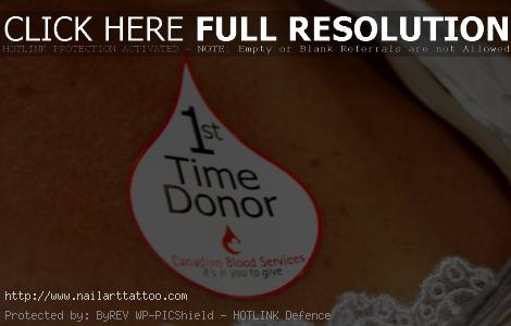 can people with tattoos donate blood in canada