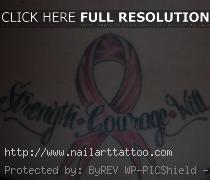 cancer awareness tattoos