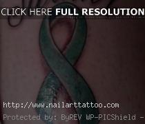 cancer ribbon tattoo