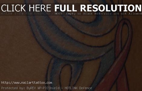 cancer ribbon tattoo designs