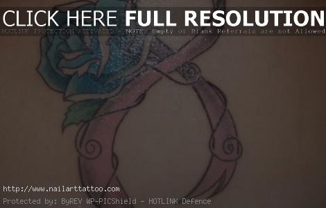 cancer ribbon tattoo designs for women