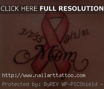 cancer ribbon tattoo ideas