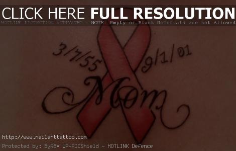 cancer ribbon tattoo ideas