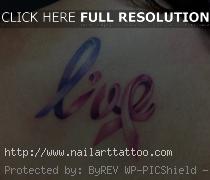 cancer ribbon tattoos for guys