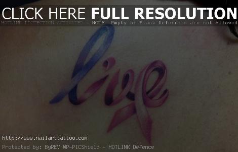 cancer ribbon tattoos for guys