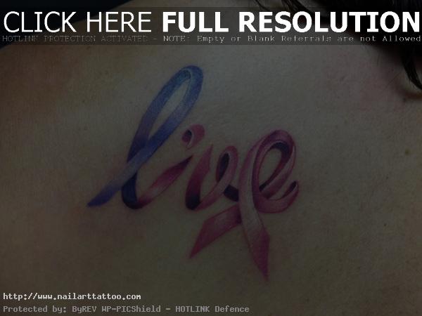 cancer ribbon tattoos for guys