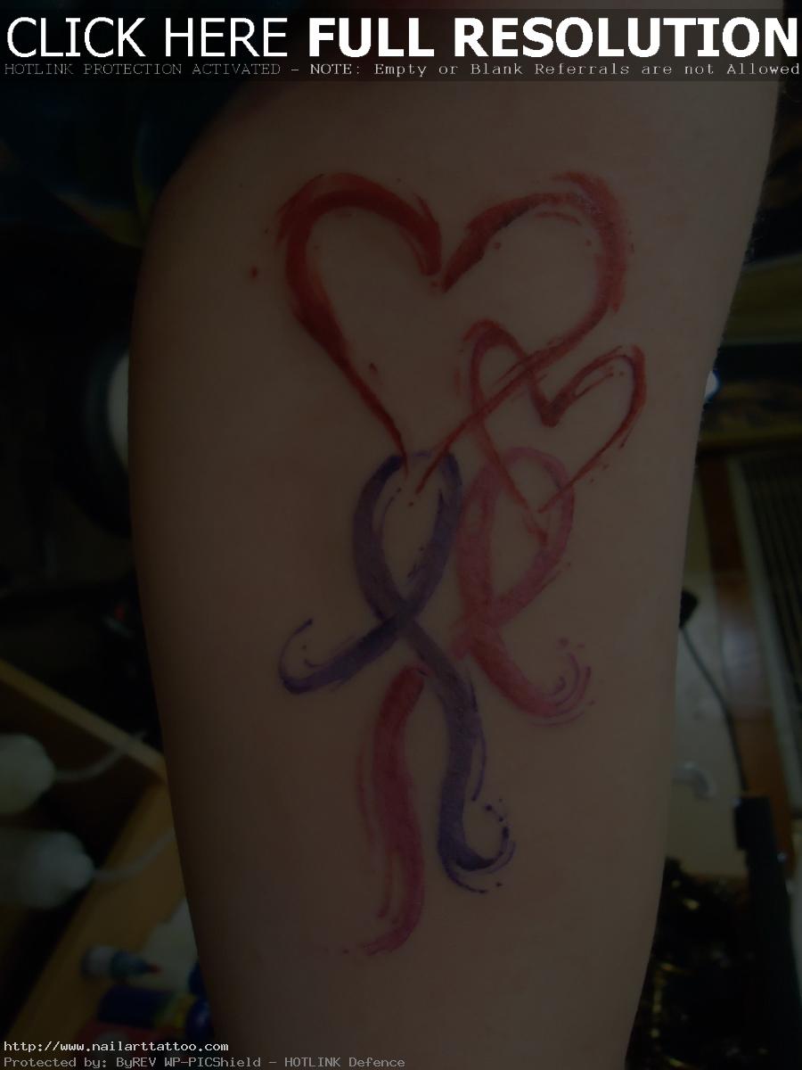 cancer ribbon tattoos images