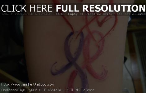 cancer ribbons tattoos