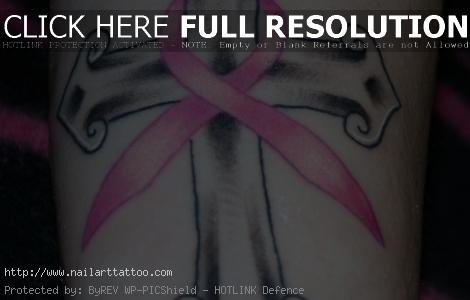 cancer ribbons tattoos ideas